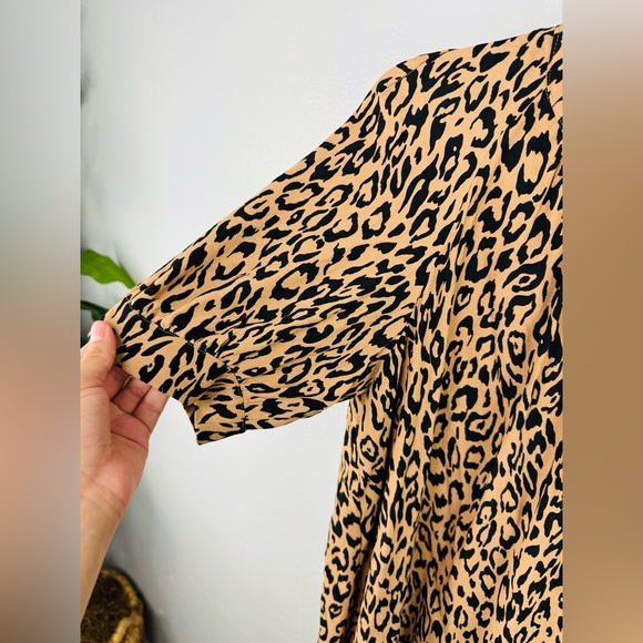 Anthropologie McKenzie Leopard Print Midi Dress - Picture 6 of 11